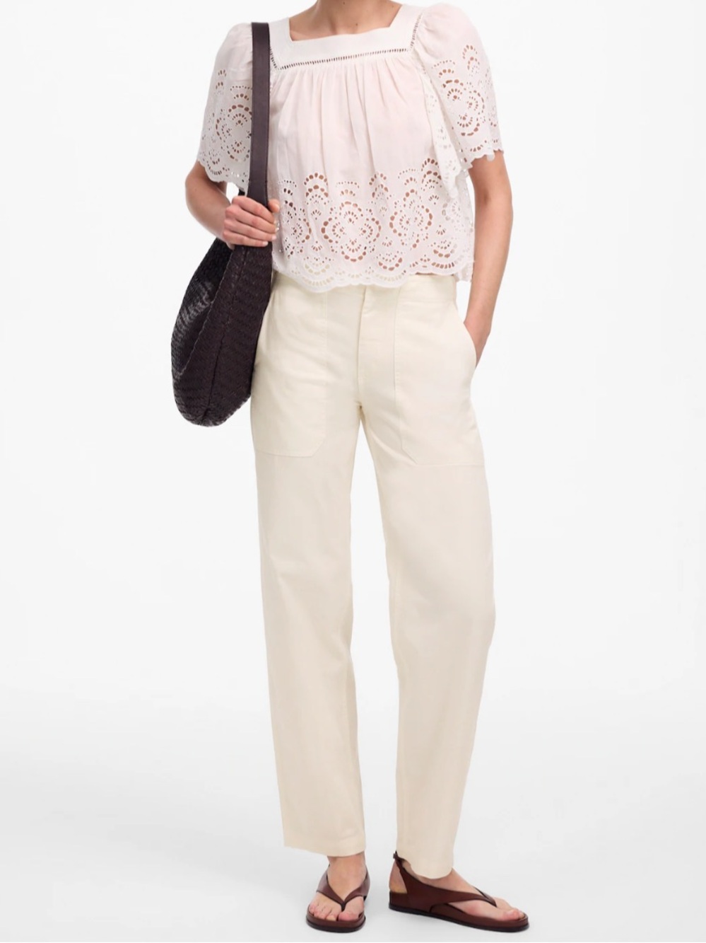 Madewell Tapered-Leg Utility Pants Size 31